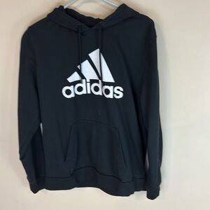 Adidas Golf Black Hoodie Hooded Sweatshirt Size Large